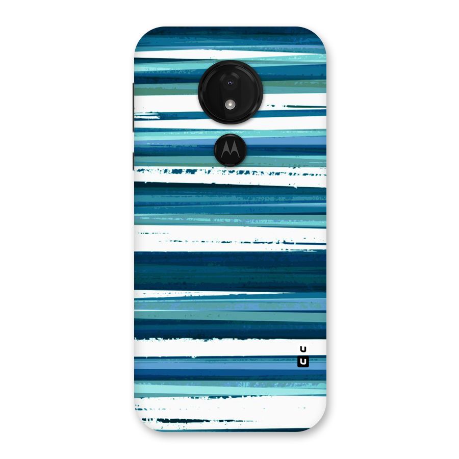 Simple Soothing Lines Back Case for Moto G7 Power
