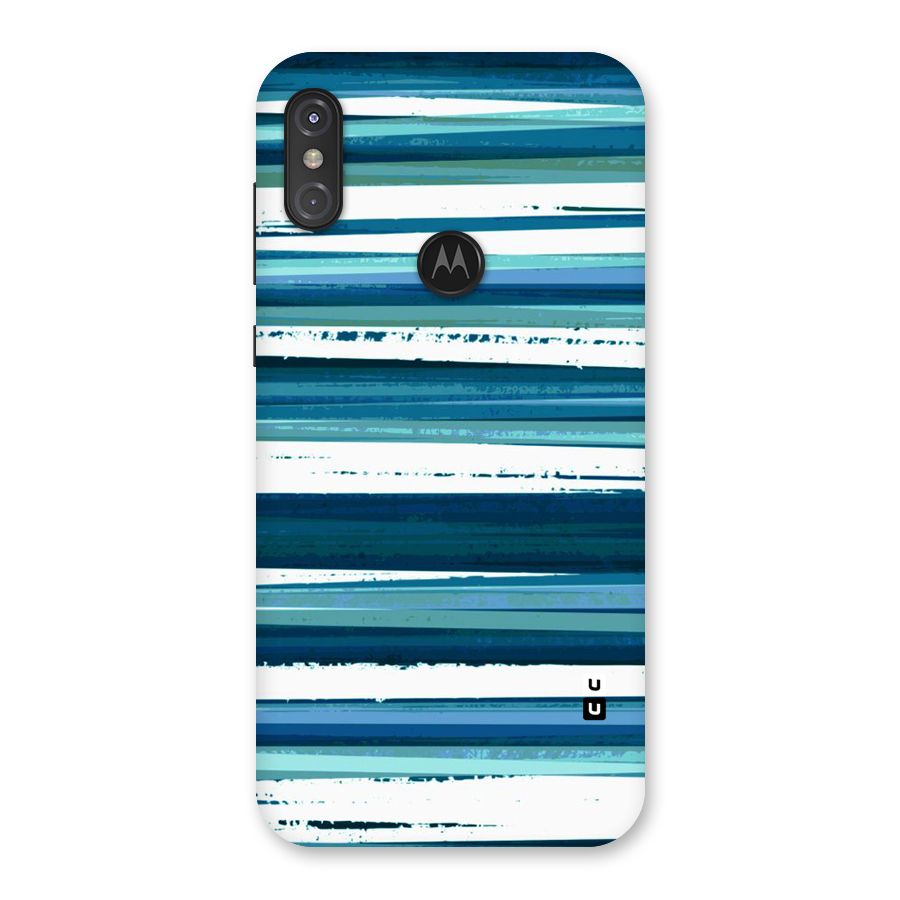 Simple Soothing Lines Back Case for Motorola One Power