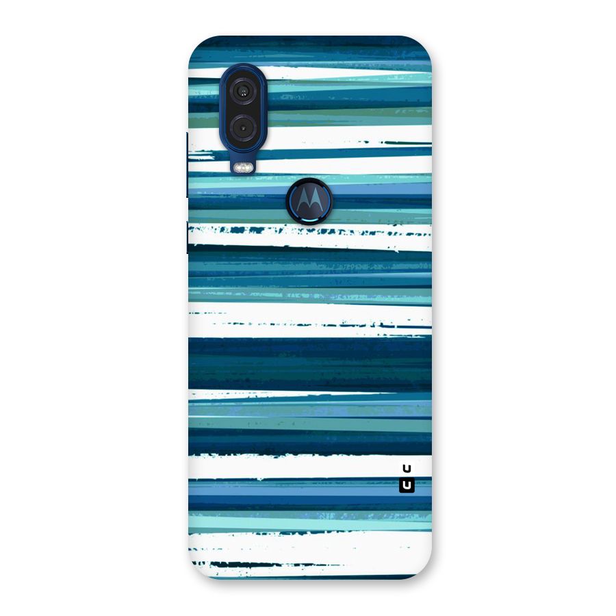 Simple Soothing Lines Back Case for Motorola One Vision