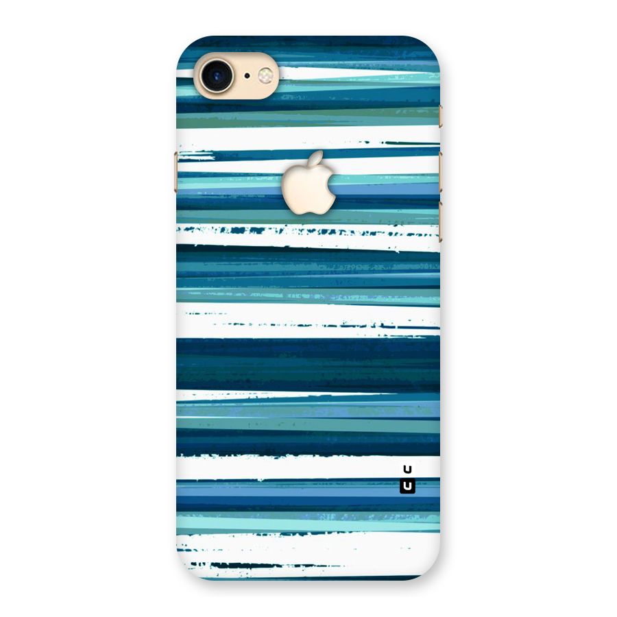 Simple Soothing Lines Back Case for iPhone 7 Apple Cut