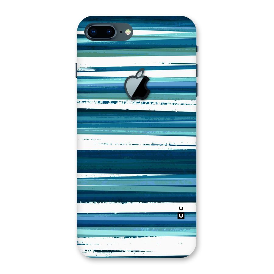 Simple Soothing Lines Back Case for iPhone 7 Plus Apple Cut