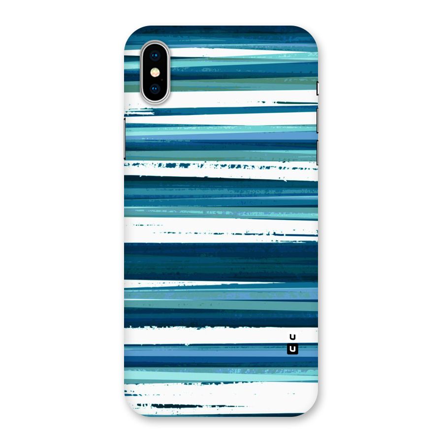 Simple Soothing Lines Back Case for iPhone XS
