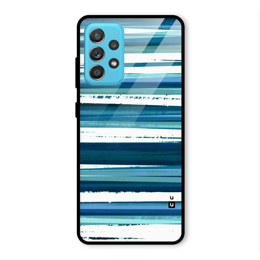Simple Soothing Lines Glass Back Case for Galaxy A52