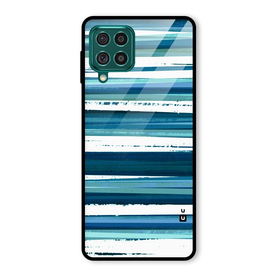 Simple Soothing Lines Glass Back Case for Galaxy F62