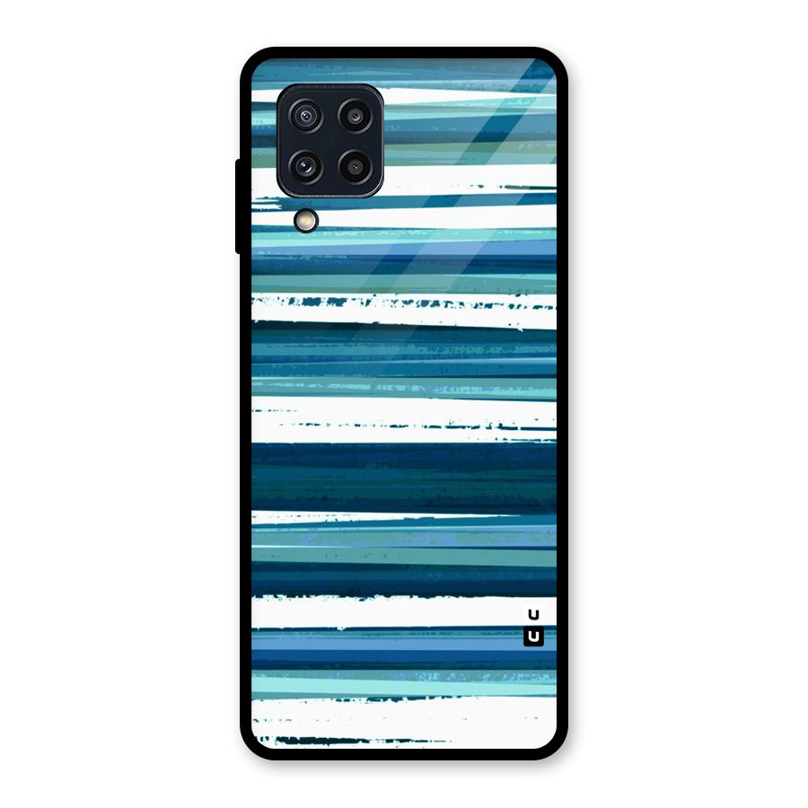 Simple Soothing Lines Glass Back Case for Galaxy M32