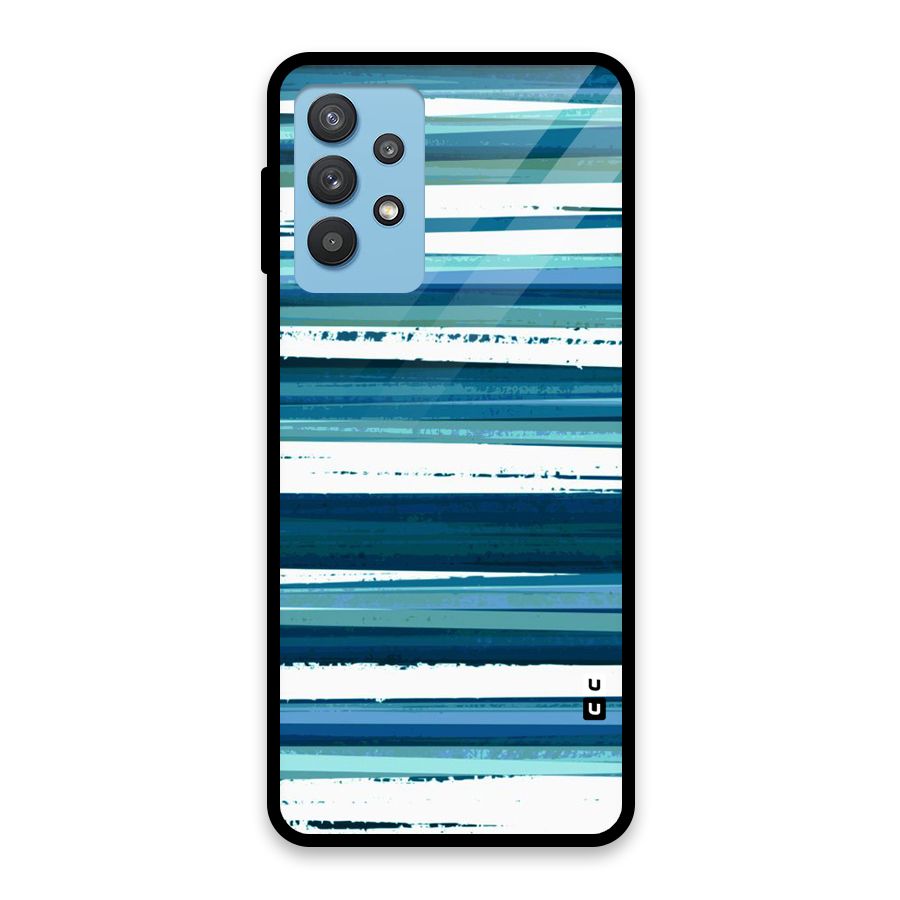 Simple Soothing Lines Glass Back Case for Galaxy M32 5G