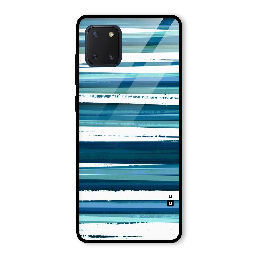 Simple Soothing Lines Glass Back Case for Galaxy Note 10 Lite