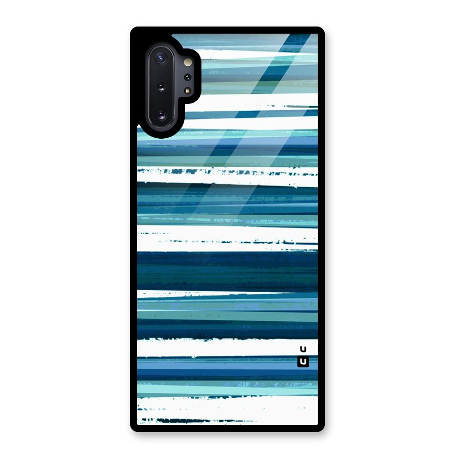 Simple Soothing Lines Glass Back Case for Galaxy Note 10 Plus