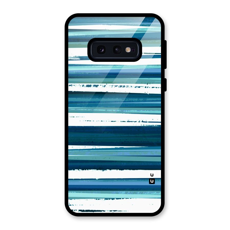 Simple Soothing Lines Glass Back Case for Galaxy S10e