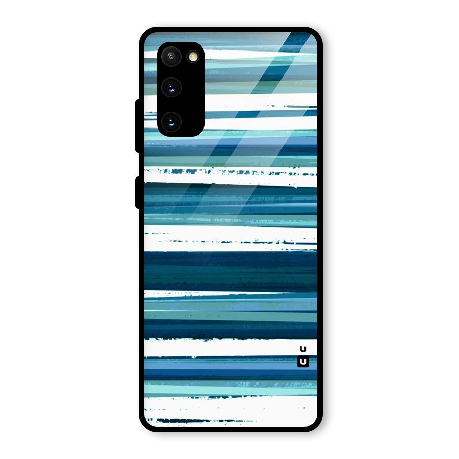Simple Soothing Lines Glass Back Case for Galaxy S20 FE 5G