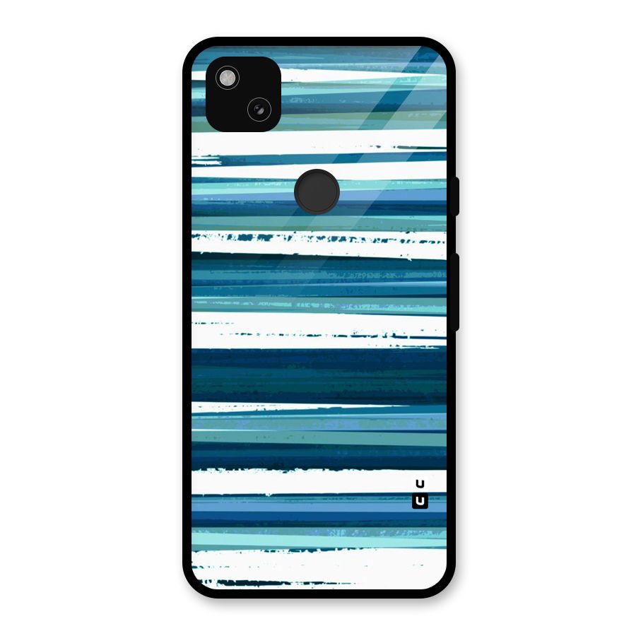 Simple Soothing Lines Glass Back Case for Google Pixel 4a