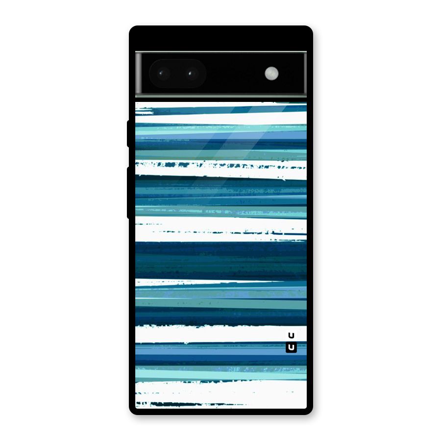 Simple Soothing Lines Glass Back Case for Google Pixel 6a