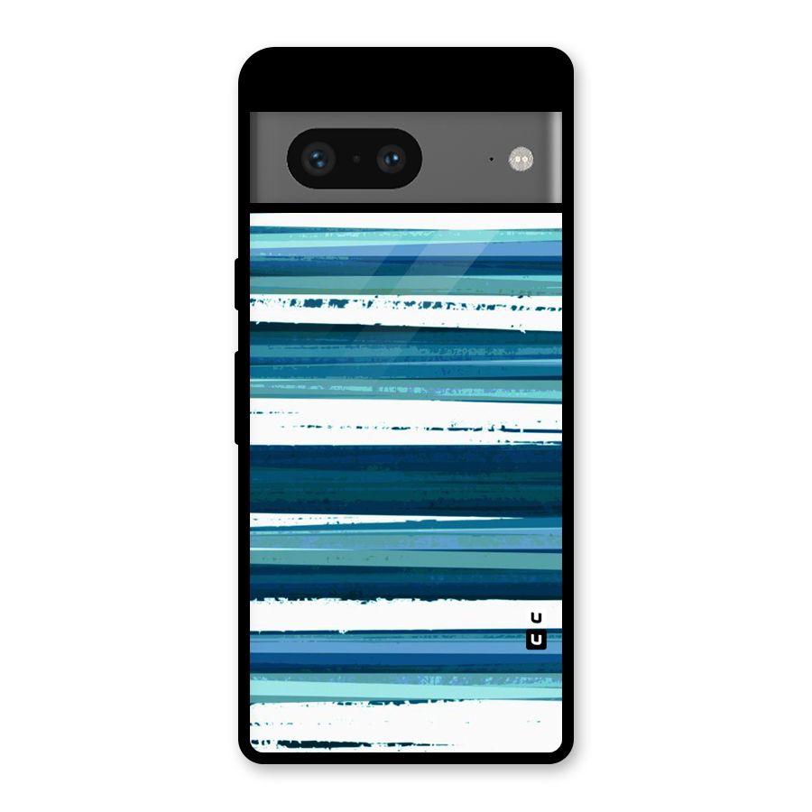 Simple Soothing Lines Glass Back Case for Google Pixel 7