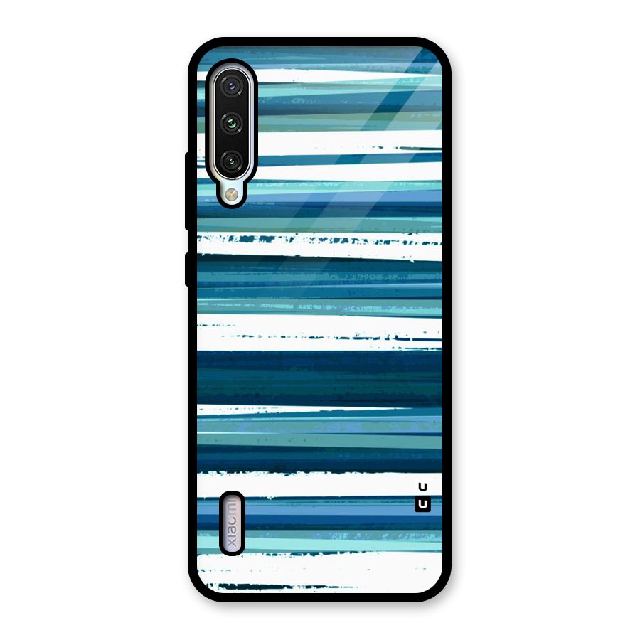 Simple Soothing Lines Glass Back Case for Mi A3