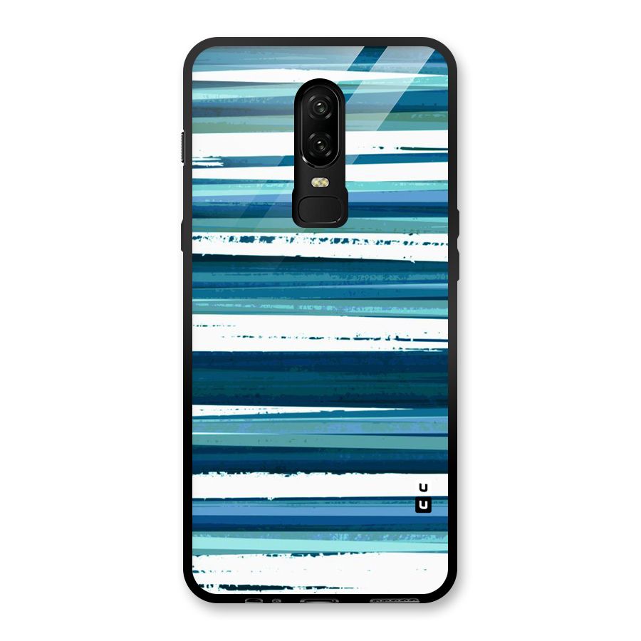 Simple Soothing Lines Glass Back Case for OnePlus 6