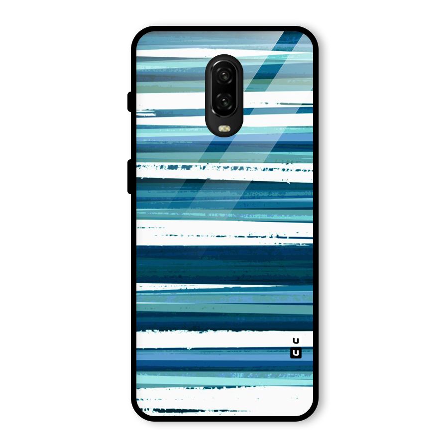 Simple Soothing Lines Glass Back Case for OnePlus 6T