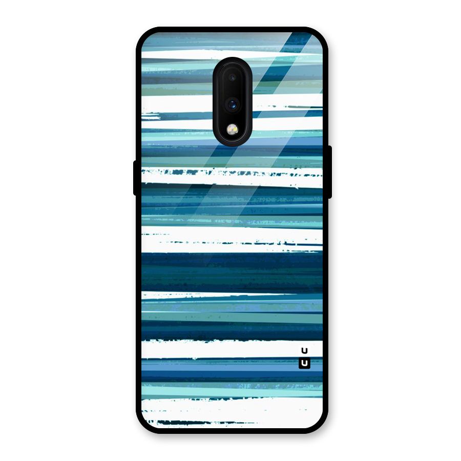 Simple Soothing Lines Glass Back Case for OnePlus 7