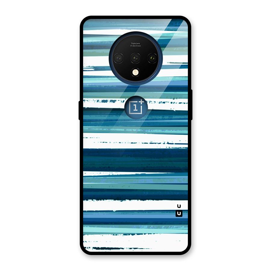 Simple Soothing Lines Glass Back Case for OnePlus 7T
