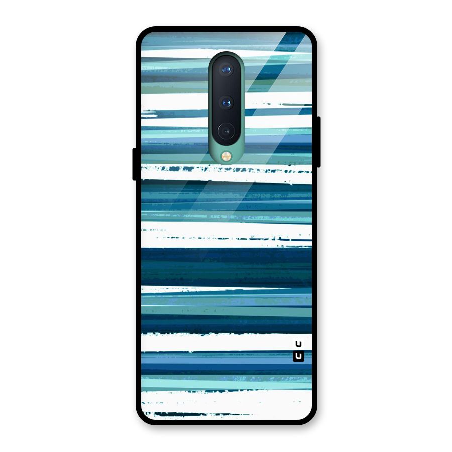Simple Soothing Lines Glass Back Case for OnePlus 8