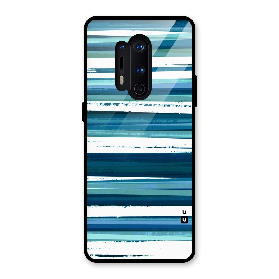 Simple Soothing Lines Glass Back Case for OnePlus 8 Pro