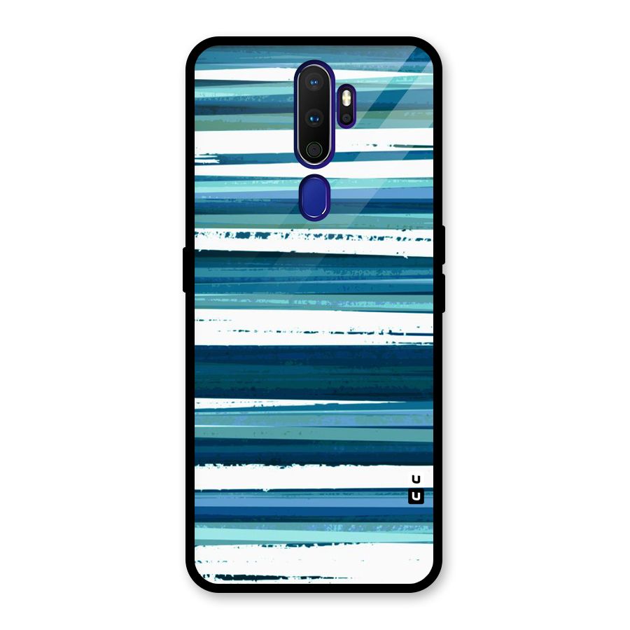 Simple Soothing Lines Glass Back Case for Oppo A9 (2020)