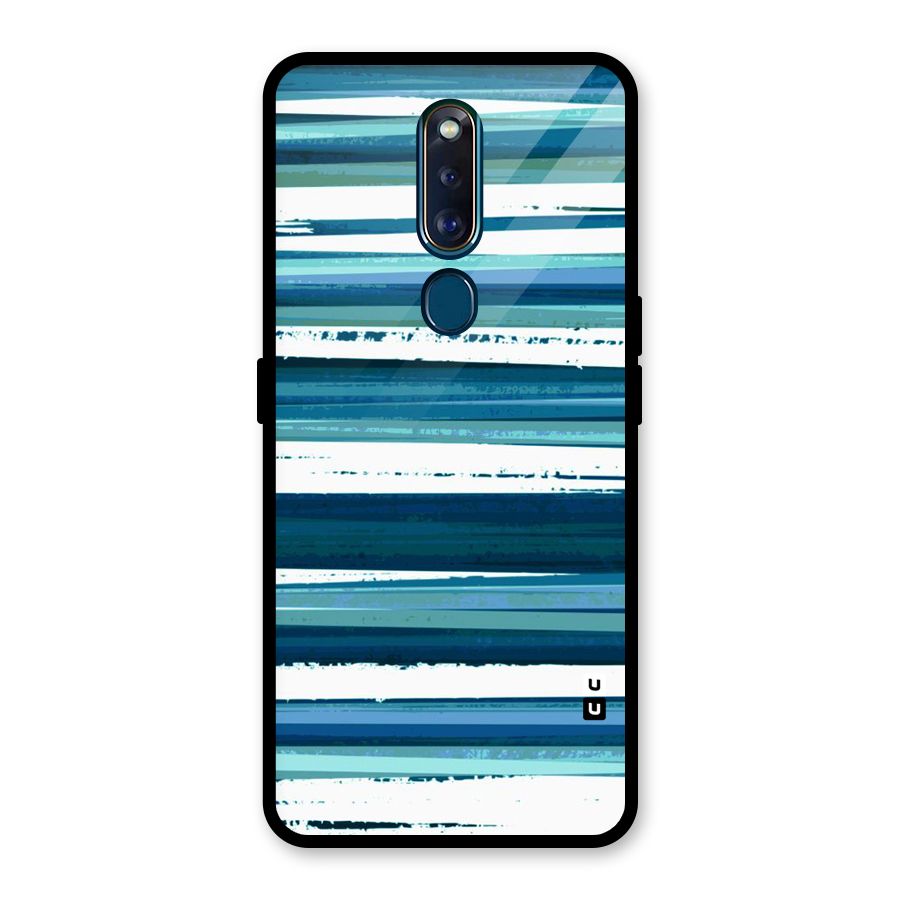 Simple Soothing Lines Glass Back Case for Oppo F11 Pro
