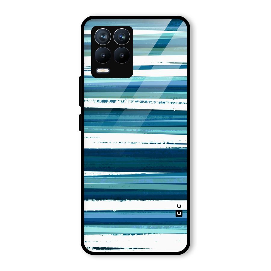 Simple Soothing Lines Glass Back Case for Realme 8 Pro