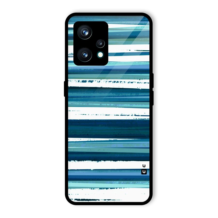 Simple Soothing Lines Glass Back Case for Realme 9 Pro Plus 5G