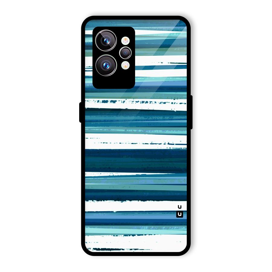 Simple Soothing Lines Glass Back Case for Realme GT2 Pro
