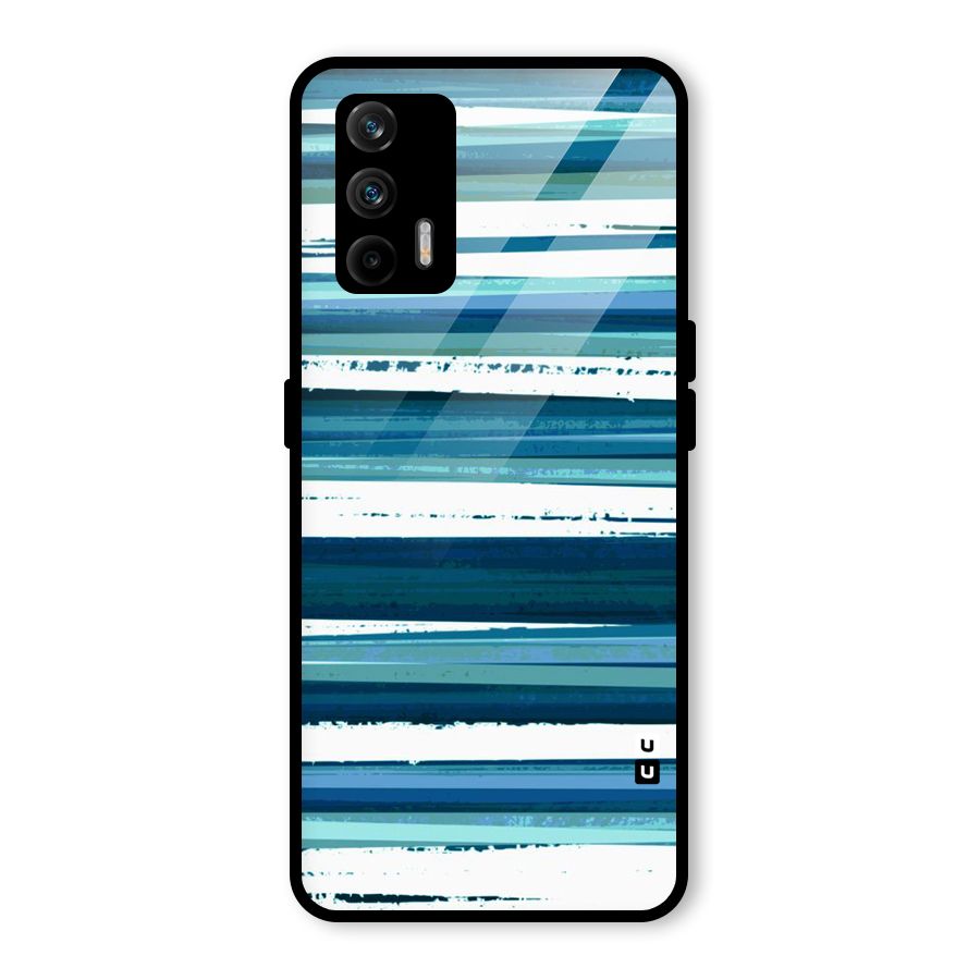Simple Soothing Lines Glass Back Case for Realme GT 5G