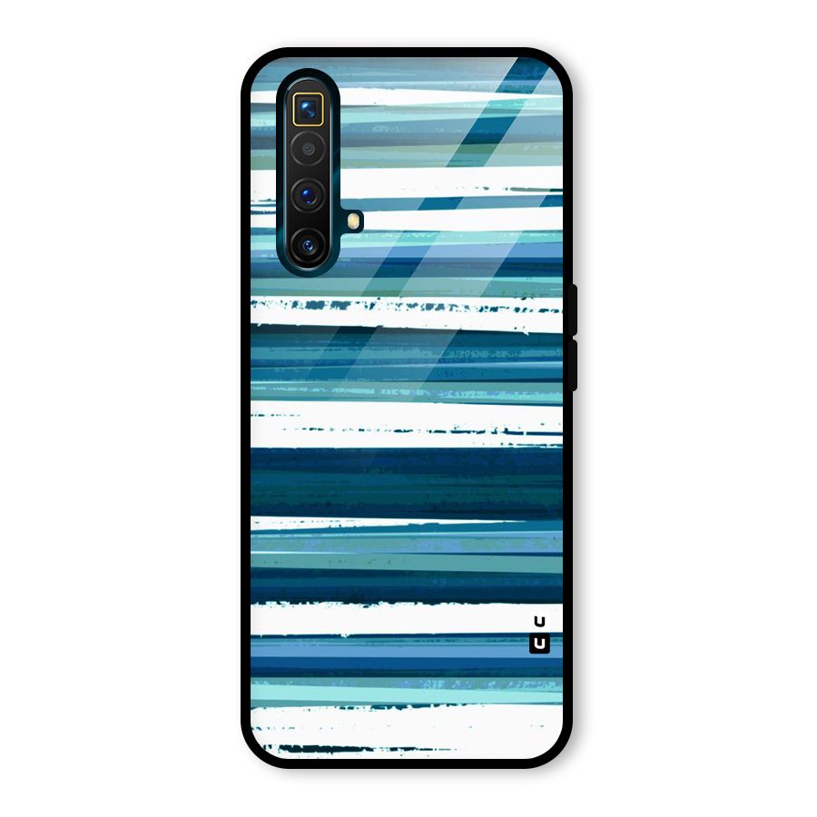 Simple Soothing Lines Glass Back Case for Realme X3 SuperZoom