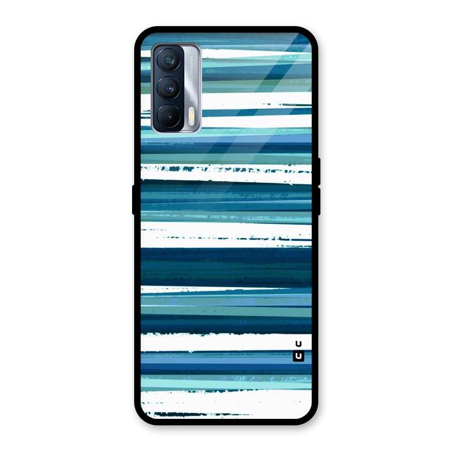 Simple Soothing Lines Glass Back Case for Realme X7