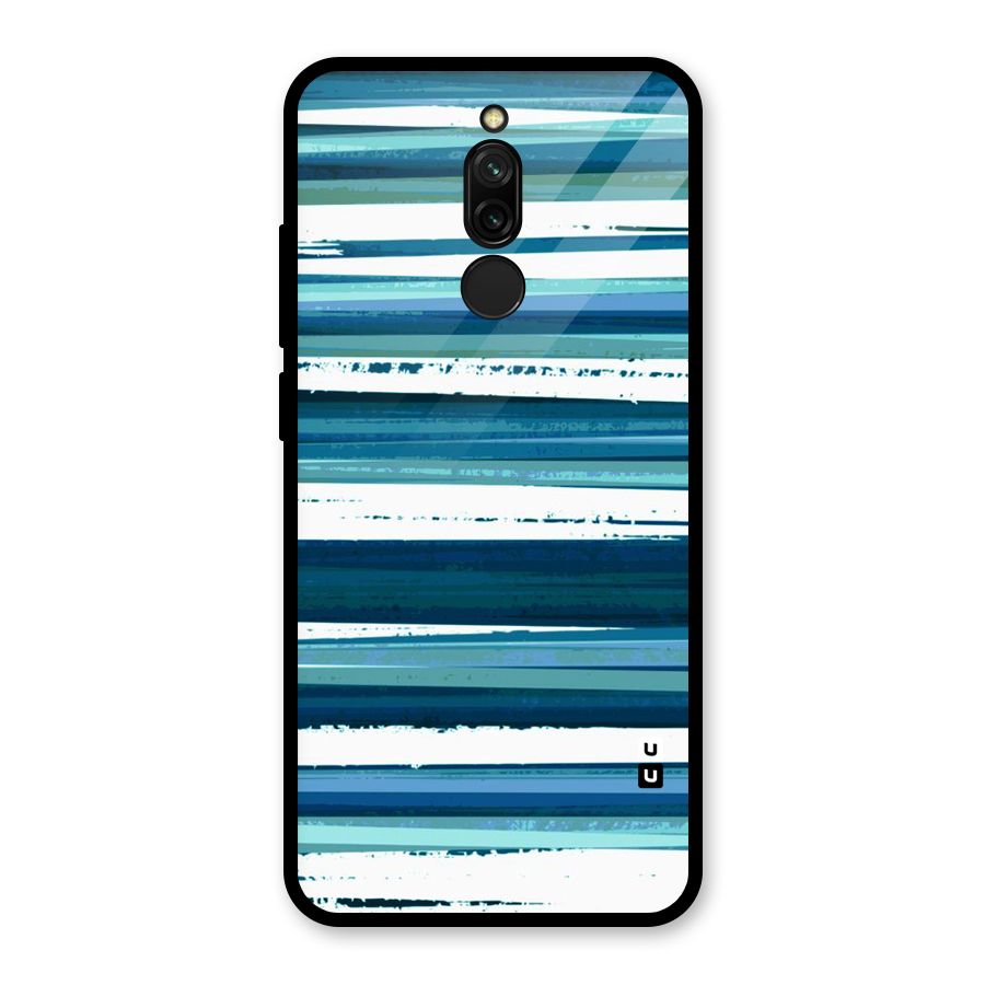 Simple Soothing Lines Glass Back Case for Redmi 8