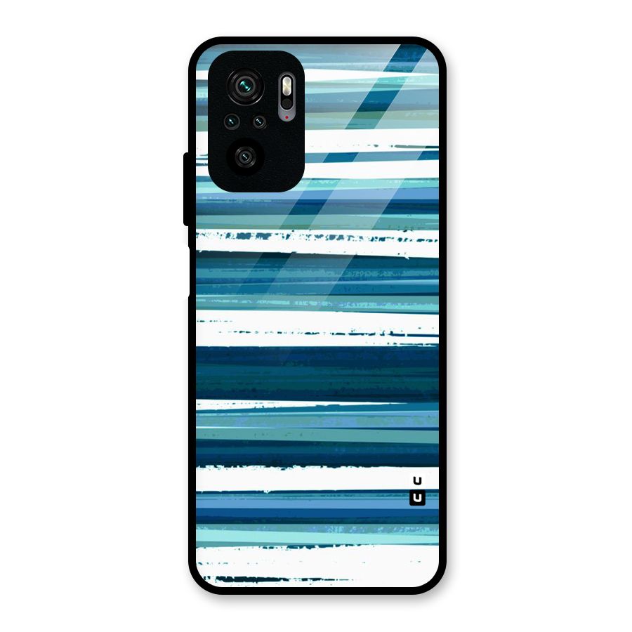 Simple Soothing Lines Glass Back Case for Redmi Note 10S