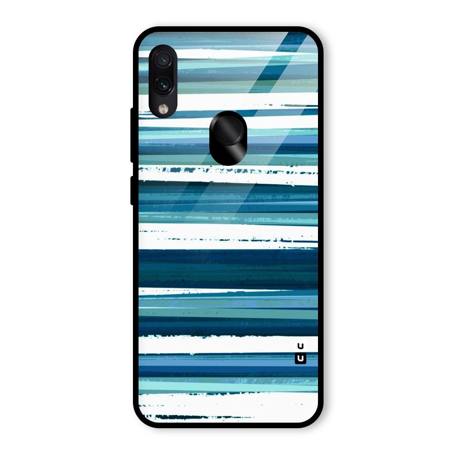 Simple Soothing Lines Glass Back Case for Redmi Note 7S