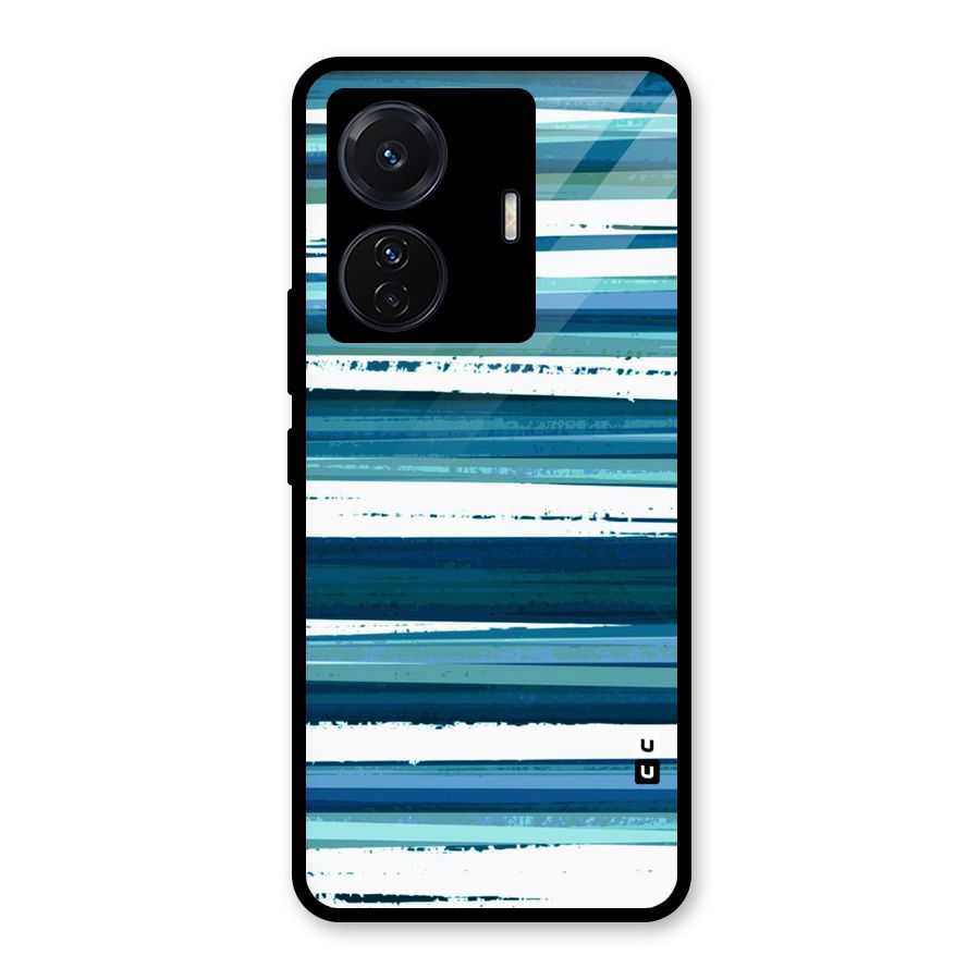 Simple Soothing Lines Glass Back Case for Vivo T1 Pro