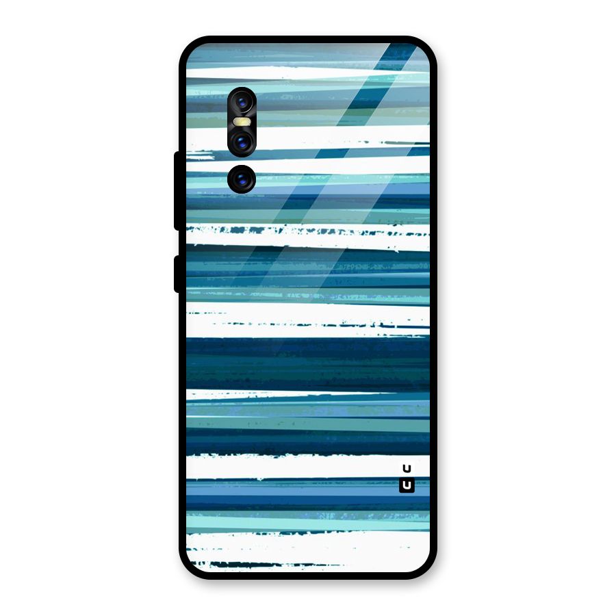 Simple Soothing Lines Glass Back Case for Vivo V15 Pro