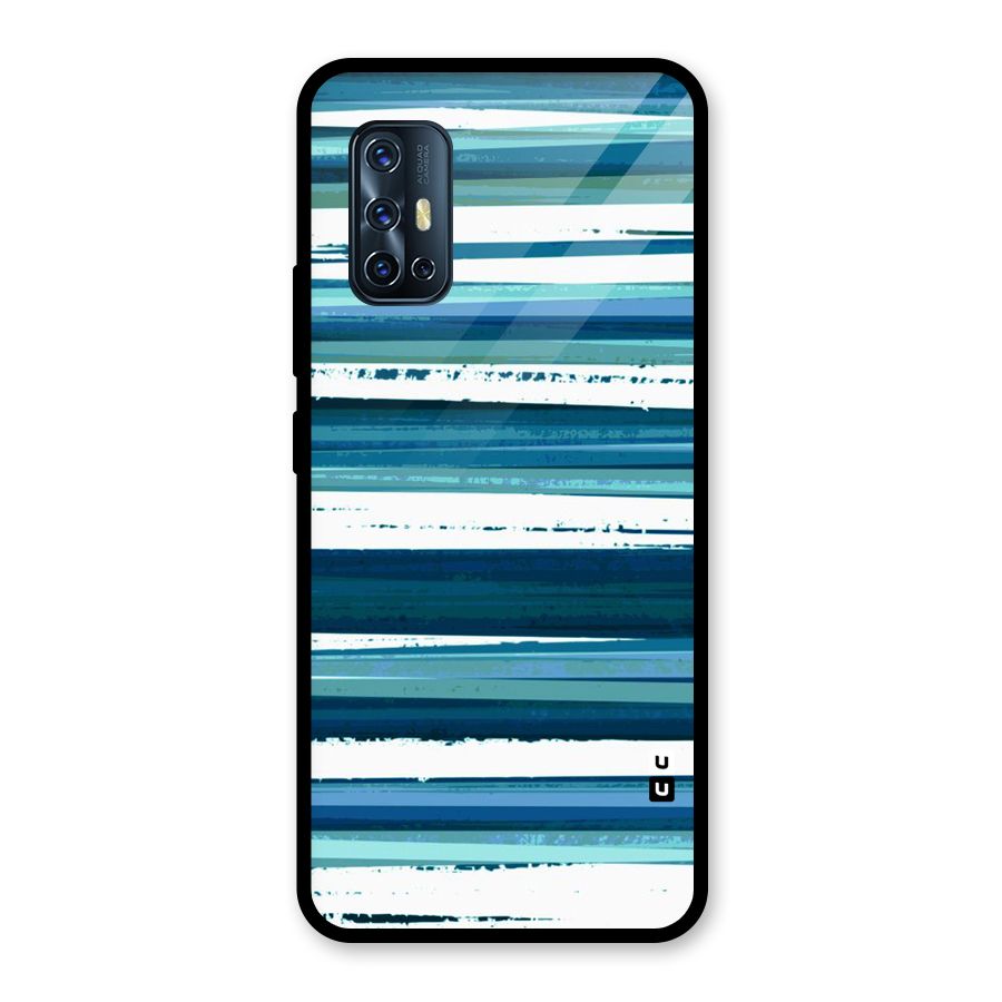 Simple Soothing Lines Glass Back Case for Vivo V17