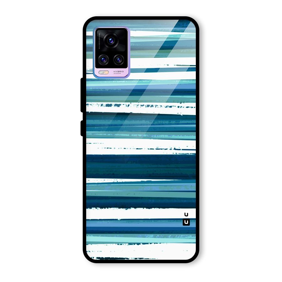 Simple Soothing Lines Glass Back Case for Vivo V20 Pro