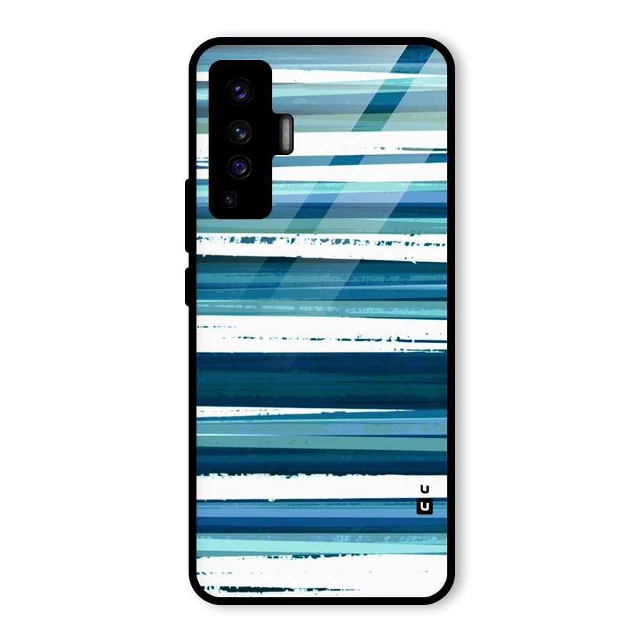 Simple Soothing Lines Glass Back Case for Vivo X50