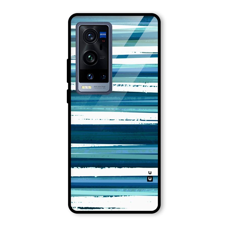 Simple Soothing Lines Glass Back Case for Vivo X60 Pro Plus