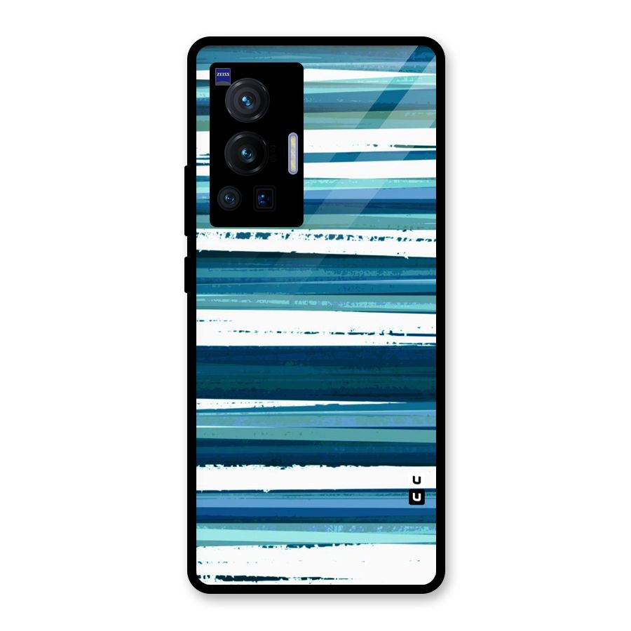 Simple Soothing Lines Glass Back Case for Vivo X70 Pro