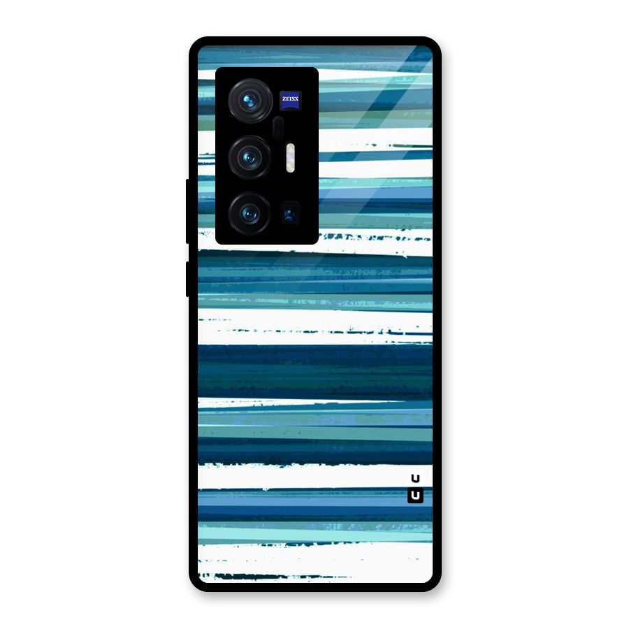 Simple Soothing Lines Glass Back Case for Vivo X70 Pro Plus