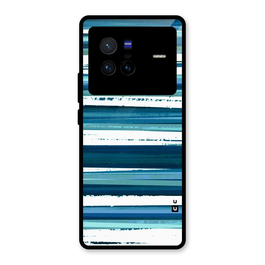 Simple Soothing Lines Glass Back Case for Vivo X80