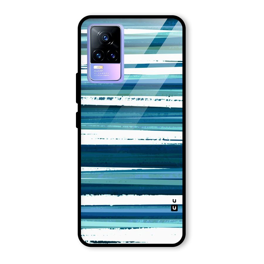 Simple Soothing Lines Glass Back Case for Vivo Y73