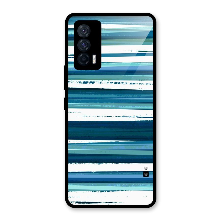 Simple Soothing Lines Glass Back Case for Vivo iQOO 7 5G