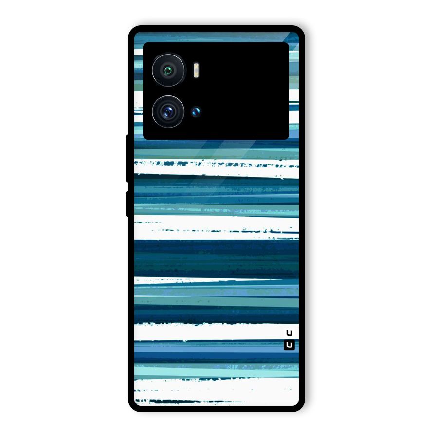 Simple Soothing Lines Glass Back Case for Vivo iQOO 9 Pro