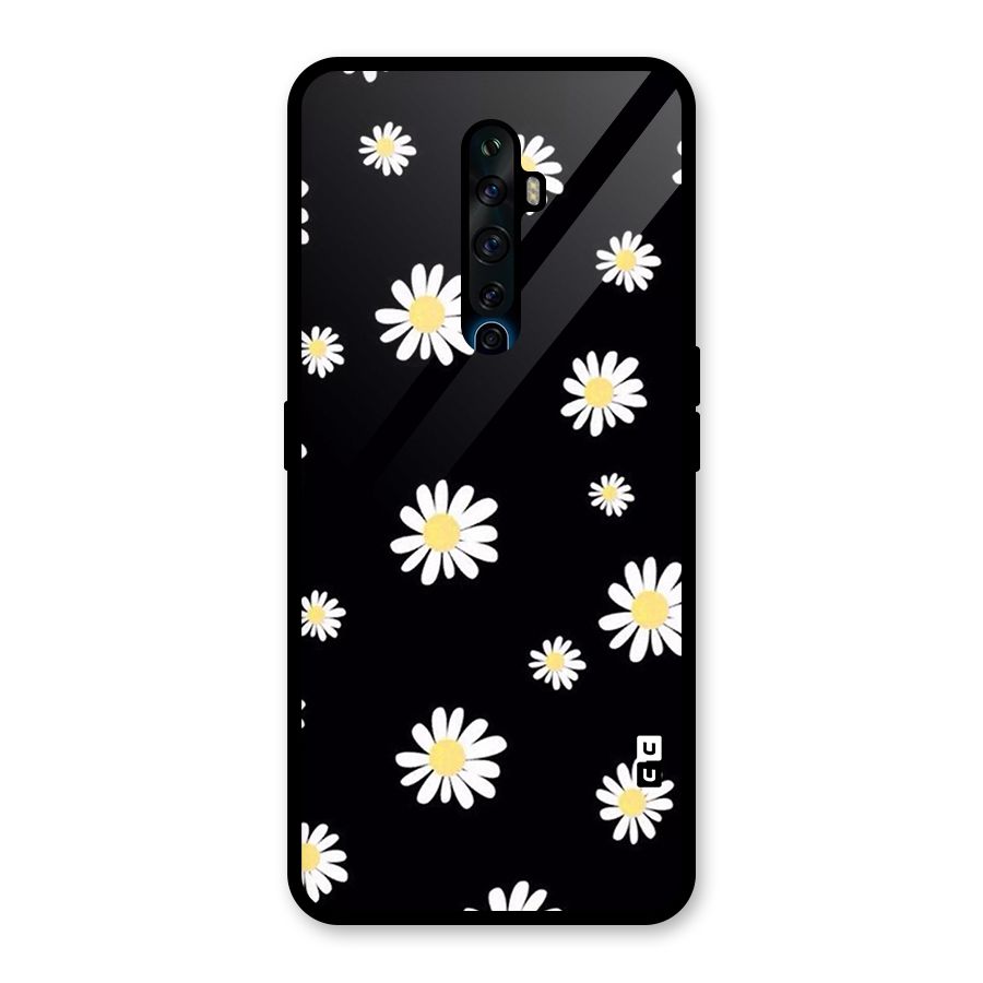 Simple Sunflowers Pattern Glass Back Case for Oppo Reno2 Z