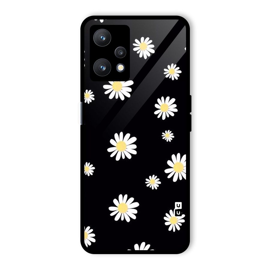 Simple Sunflowers Pattern Glass Back Case for Realme 9 Pro 5G
