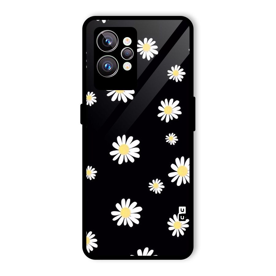 Simple Sunflowers Pattern Glass Back Case for Realme GT2 Pro